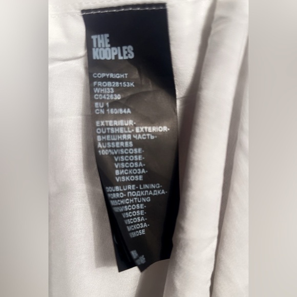 The Kooples Long Lilac and floral Printed Midi LS Dress in Ecru/Mauve Chalk 1 - Picture 4 of 5
